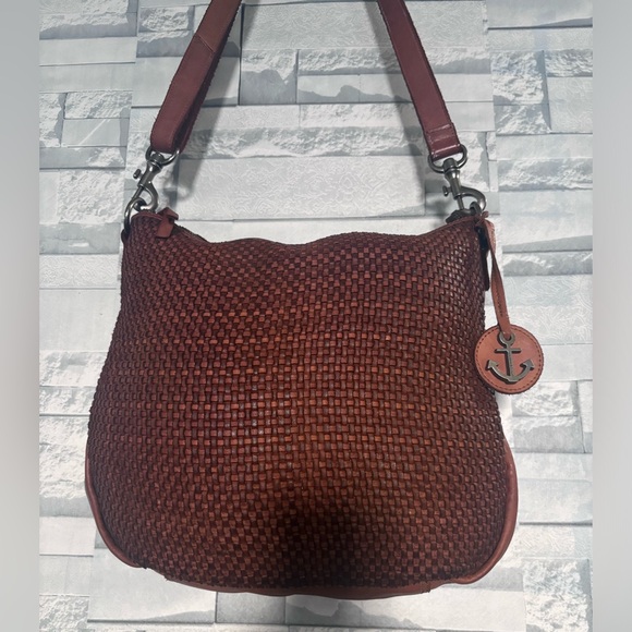 Harbour 2Nd Handbags - Elegant Brown Textured Shoulder Bag